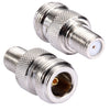 Conector N hembra a F hembra