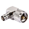 Conector UHF macho a BNC hembra, codo de 90 grados