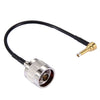 15cm IP-9 Codo de 90 grados a cable N macho RG174