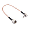 Cable TS9 de 15 cm a F macho RG316 (dorado)