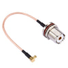15cm UHF Hembra a MCX Macho Codo de 90 grados Cable RG316