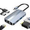 BYL-2203 6 en 1 USB-C / Type-C a USB Adaptador HUB de estación de acoplamiento multifuncional