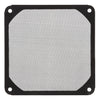 Ventilador negro de 12 cm, filtro de polvo, ventilador de computadora, cubierta a prueba de polvo de aluminio