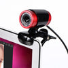 HXSJ A860 30FPS 480P HD webcam para escritorio / computadora portátil, con micrófono de absorción de sonido 10M, longitud: 1.4m (rojo + negro)