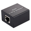 Extensor de cabezal de expansión de aleación de aluminio RJ45 1 a 2 (negro)