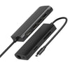 9591C 8 en 1 USB 3.0 X3 + Tarjeta SD / TF + HDMI + RJ45 + Tipo-C / USB-C (PD) Multifunción HUB CONVERTOR DE MAQUETA (NEGRO)