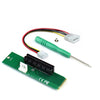 Tarjeta convertidora de adaptador macho PCI-E 4X hembra a NGFF M.2 M con cable de alimentación