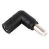 Adaptador de corriente de interfaces hembra de 4,5 x 3,0 mm a macho de 5,5 x 2,1 mm para portátil (negro)