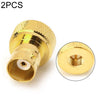 2 piezas BNC hembra a conector coaxial RF macho SMA