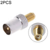 2 PCS SMA hembra a conector RF macho IEC de TV