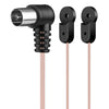 Receptor de radio de audio estéreo con conector hembra de antena dipolo FM de 2 m