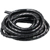 Tubos en espiral PE de 4 m Organizador de bobinado de alambre Tubo ordenado, Diámetro nominal: 16 mm (Negro)