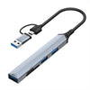 Adaptador HUB de estación de acoplamiento multifuncional V253B 5 en 1 USB + USB-C/Tipo-C a USB