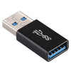 Convertidor extensor de acoplador macho USB 3.0 hembra a USB 3.0