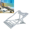 Soporte de enfriamiento de aleación de aluminio Soporte de computadora portátil simple de escritorio, soporte de seis etapas, tamaño: 21x26cm (plateado)
