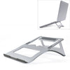 Soporte de enfriamiento de aleación de aluminio Soporte de computadora portátil simple de escritorio, soporte de dos etapas, tamaño: 21x26cm (plateado)