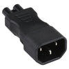 C5 a C14 Adaptador de enchufe de enchufe de alimentación C14