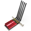 EDUP 9633-800 AC1900Mbps 2.4GHz y 5GHz Adaptador PCI-Express de doble banda Tarjeta de red externa de 4 antenas
