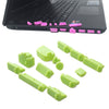Tapones antipolvo de silicona universales 13 en 1 para computadora portátil (verde)