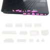 Tapones antipolvo de silicona universales 13 en 1 para computadora portátil (transparente)