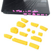 Tapones antipolvo de silicona universales 13 en 1 para computadora portátil (amarillo)