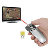 PR-05 2.4G Giroscopio inalámbrico 6D Fly Air Mouse Puntero láser Pluma Presentador para PC / Laptop Conferencia de enseñanza Discurso