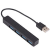 U-111 4 en 1 USB a 4 puertos USB Docking Station (Negro)