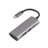 T-811 4 en 1 USB-C / TYPE-C A 3 USB 3.0 + USB-C / PORTS DE ACUEVES DE ACUEVES DE ACUEVES DE PORTS