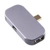 3 en 1 USB-C / TYPE-C macho a carga USB-C / TYPE-C + Adaptador femenino USB + Mini DP
