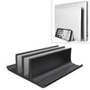 Base de soporte de almacenamiento vertical para portátil ajustable de doble ranura de aleación de aluminio portátil universal (negro)