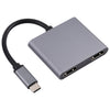 2 en 1 USB-C / TYPE-C a 2 x Adaptador de HUB de puertos HDTV