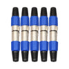 5 pares de metal, hembra, macho, XLR, 3 pines, enchufe, conector de audio