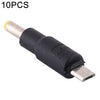 10 piezas 4.8 x 1.7 mm a conector de enchufe de alimentación CC Micro USB