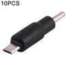 10 piezas de 3,5 x 1,35 mm a conector de enchufe de alimentación de CC micro USB