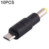 10 PCS 5.5 x 1.7 mm a conector de enchufe de alimentación de CC Micro USB