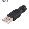 10 PCS 4.0 x 1.7mm Hembra a USB 2.0 Macho Conector DC Power
