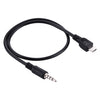 Cable AUX de audio macho de 3,5 mm a micro USB macho, longitud: aproximadamente 40 cm (negro)