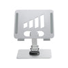 Soporte giratorio plegable para computadora portátil/tableta de aleación de aluminio L-14 (plata)