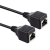Cable de extensión de red LAN Ethernet RJ45 hembra a hembra, longitud del cable: 60 cm