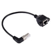 30cm RJ45 macho doblado hacia arriba a RJ45 hembra cable de extensión LAN