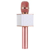 SDRD SD-08 Altavoces dobles Alta calidad de sonido Grabación de karaoke KTV de mano Micrófono de condensador inalámbrico Bluetooth (oro rosa)