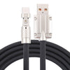 Mech Series 6A 120W USB a Type-C Cable de carga rápida con conector de metal de 180 grados, longitud: 1,2 m (negro)