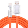 Mech Series 6A 120W USB a Type-C Cable de carga rápida con conector de metal de 180 grados, longitud: 1,2 m (naranja)