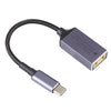 USB-C / Tipo-C Macho a enchufe cuadrado Cable adaptador trenzado de nylon hembra para Lenovo