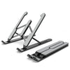Soporte para computadora portátil Soporte de elevación de escritorio Base de enfriamiento Soporte de elevación plegable (Negro)