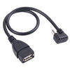 Micro con forma de U Macho USB a USB 2.0 Cable de datos de OTG femenino