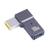 100W USB-C / TYPE-C hembra al adaptador de carga de computadora cuadrado grande para Lenovo