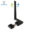EDUP EP-AC1635 600Mbps Dual Band Wireless 11AC Adaptador Ethernet USB 2dBi Antena para computadora portátil / PC (Negro)