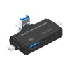 7 en 1 Lector de tarjetas USB 2.0 (Negro)