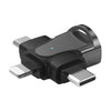 3 en 1 adaptador OTG (deslustre)